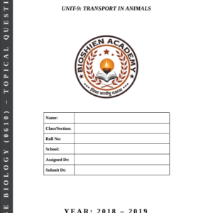 Unit-09: Transport in Animals – Complete Worksheet Pack (Set-1)