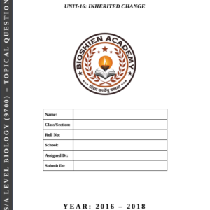 Unit-16: Inherited Change – Complete Worksheet Pack (Set-1)