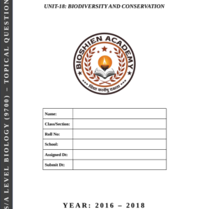 Unit-18: Biodiversity and Conservation – Complete Worksheet Pack (Set-1)