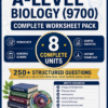 A-Level Biology (9700) – Complete Worksheet Pack (All 8 Units) - Set-1
