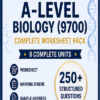 A-Level Biology (9700) – Complete Worksheet Pack (All 8 Units) - Set-1